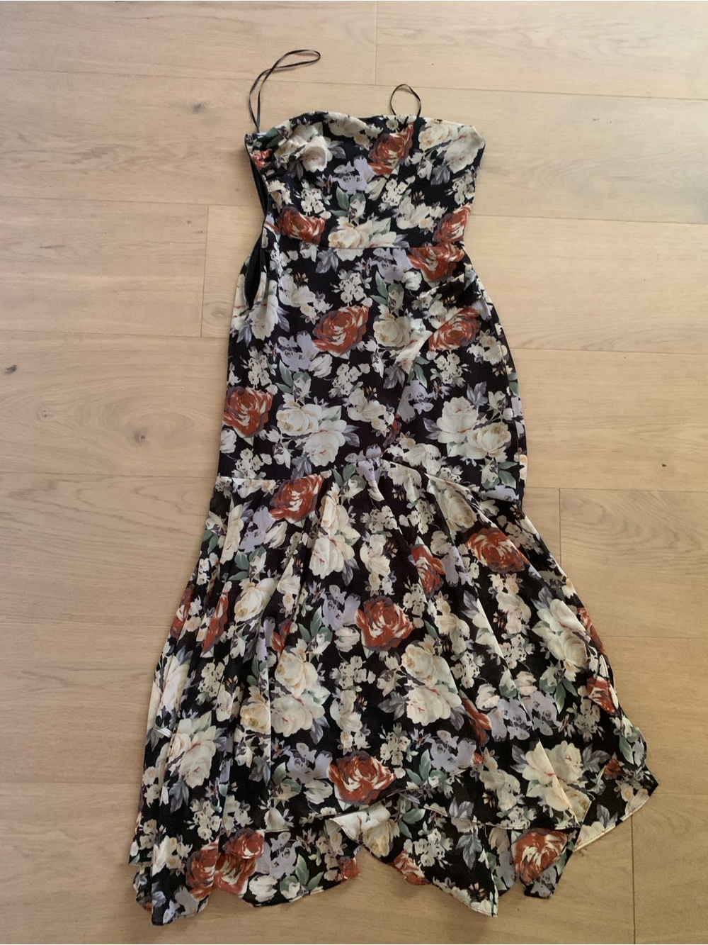 ASTR the Label Emmylou Floral One Shoulder Mid Slip Cottagecore event Dress XS - Picture 7 of 12